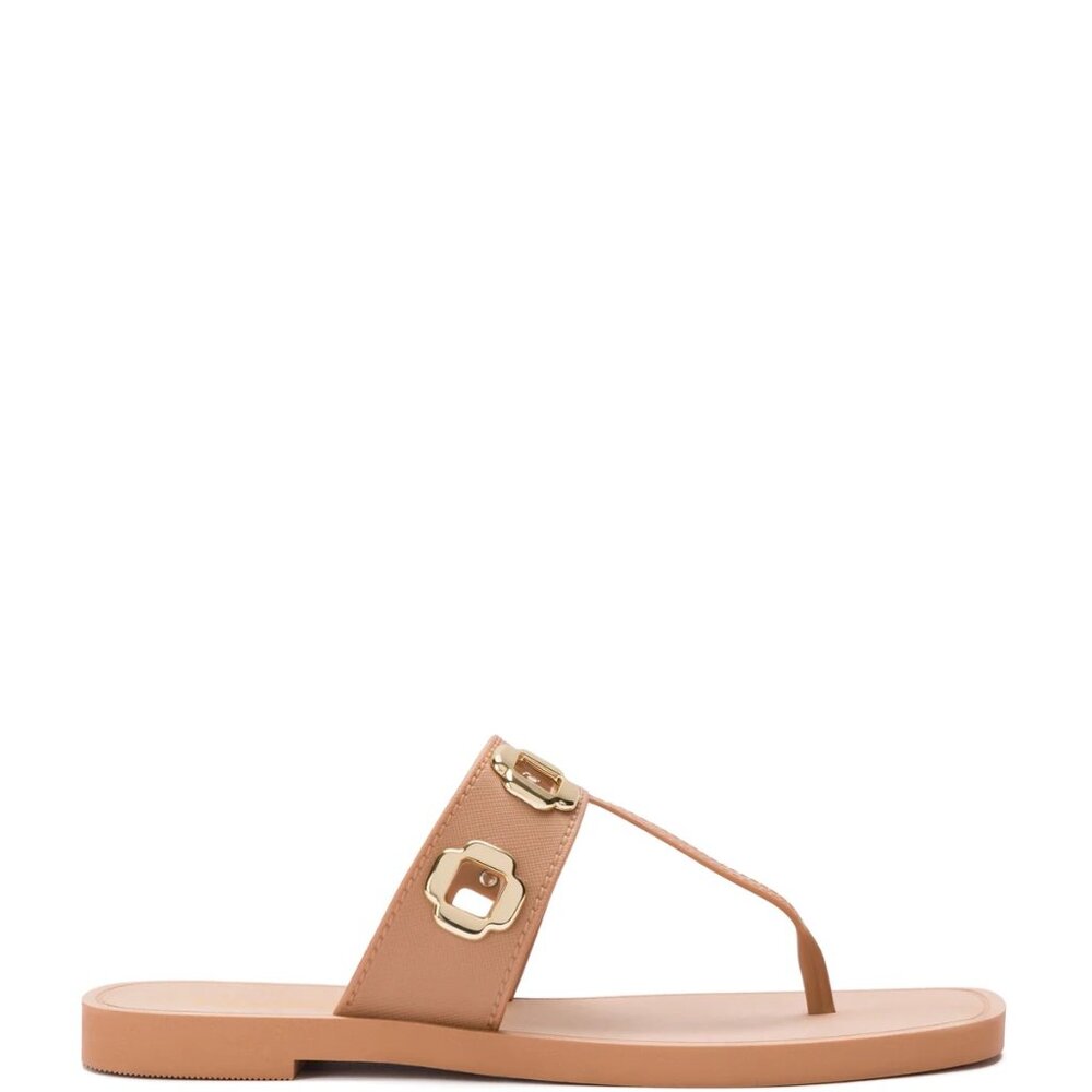 Milan S In Tan PVC size 8/9 - Runs Large